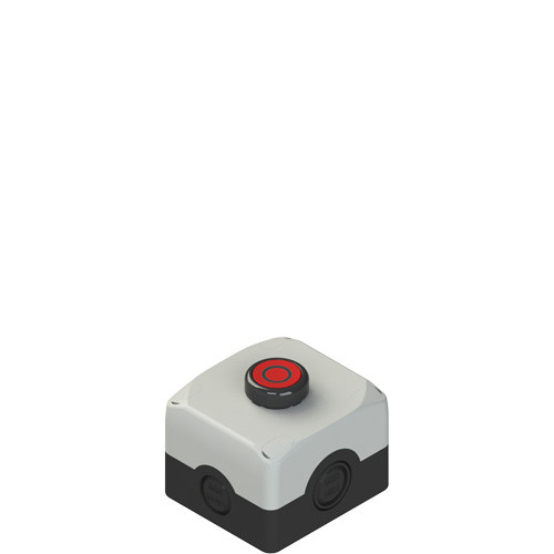 Pizzato ES AC31002 Complete Unit with Enclosure and Flush Pushbutton