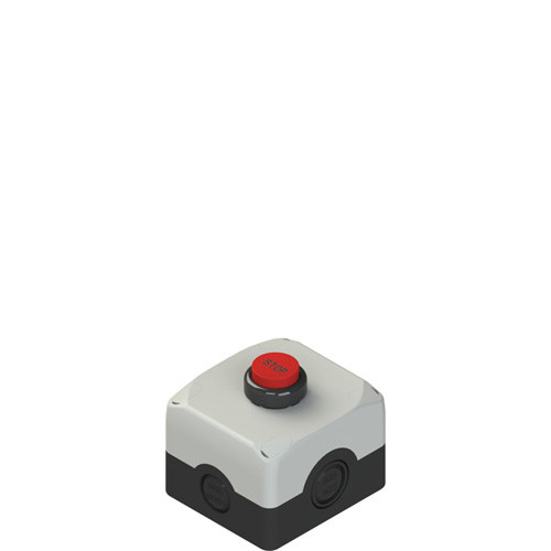 Pizzato ES AC31018 Complete Unit with Enclosure and Projecting Pushbutton