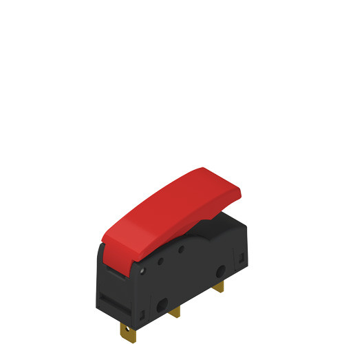 Pizzato MK H12F49 Microswitch with Red Push Button - Precision & Reliability for Industrial Use