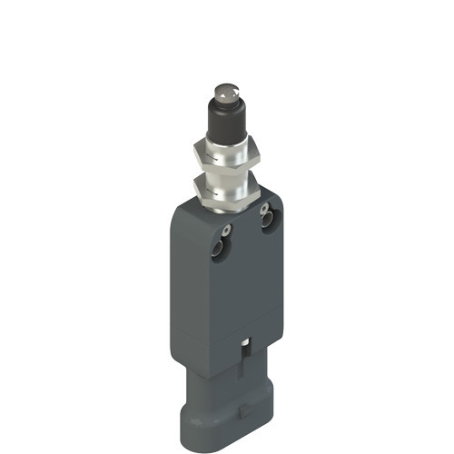Pizzato NF B110EE-SAK Modular Prewired Switch with Plunger, M12 Threaded Bearing & External Rubber Gasket