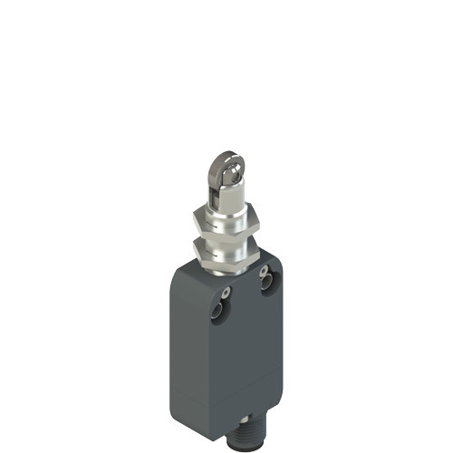 Pizzato NF B110FB-SMK Modular Prewired Switch with Plunger & Roller - M12 Threaded Bearing