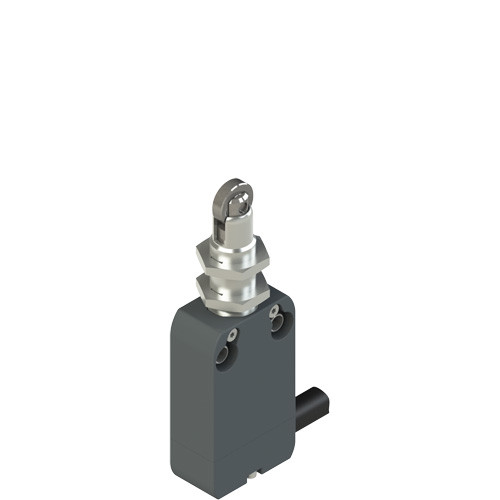 Pizzato NF G020FB-DN2 Modular Prewired Switch with Plunger & Roller, M12 Threaded Bearing - Industrial Grade