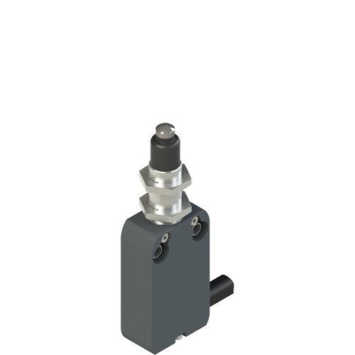 Pizzato NF G110EE-DN2 Modular Prewired Switch with Plunger and M12 Threaded Bearing