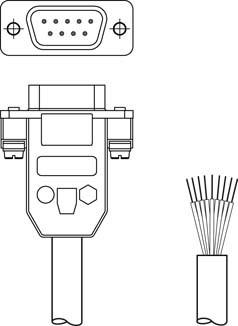 Leuze KB 021 Z Interconnection cable