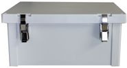 Fibox ARK1085CHFSSL Hinged Flat Cover SSL Latch with  knockouts
