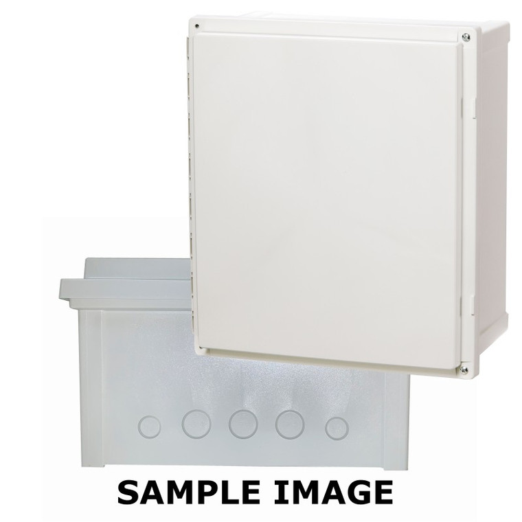 Fibox ARK1086CHSC Hinged Screw Cover with  knockouts