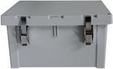 Fibox ARK14126CHFTSSM Hinged Flat Cover TSS Latch with  knowckouts