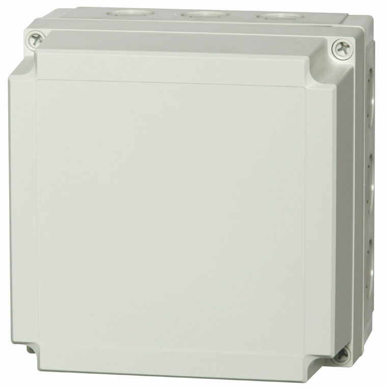 Fibox UL PCM 175/60 G UL PC Enclosure with  K/O (metric) - Gray Cover