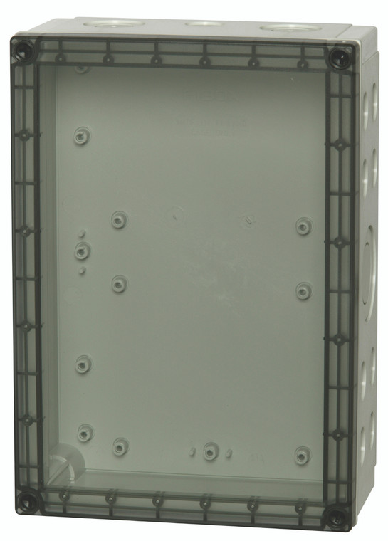 Fibox UL PCM 200/88 XT UL PC Enclosure with  K/O (metric) - Transparent Cover