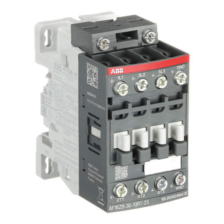 ABB AF16ZB-30-10RT-23U Contactor 3P 30A Coil 100-250V 