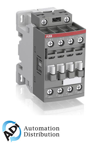 ABB AF16-30-10-14 Contactor, 250-500V 50/60Hz DC, for 3-Phase Motors and Power Circuits, Built-in Surge Protection, 30A Capacity