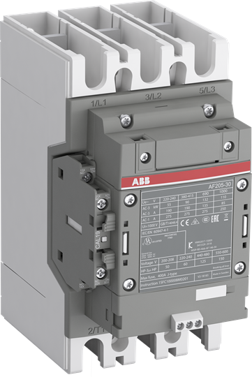 ABB AF205-30-11-34 contactor 3 pole 200hp 600vac