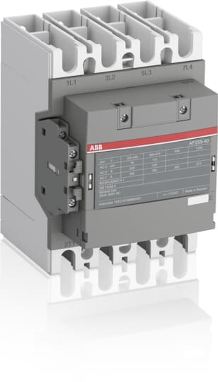 ABB AF205-40-11-14 contactor 4 pole 250a 600vac