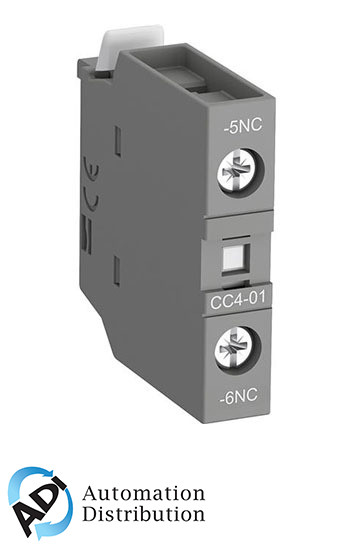 ABB CC4-01 Front-Mounted NC Lagging Auxiliary Contact Block for AF09-AF38 Contactors