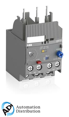 ABB EF19-1.0 Electronic Overload Relay, 0.30-1.0A, Class 10E/20E - ATEX & IECEx Certified for Motor Protection