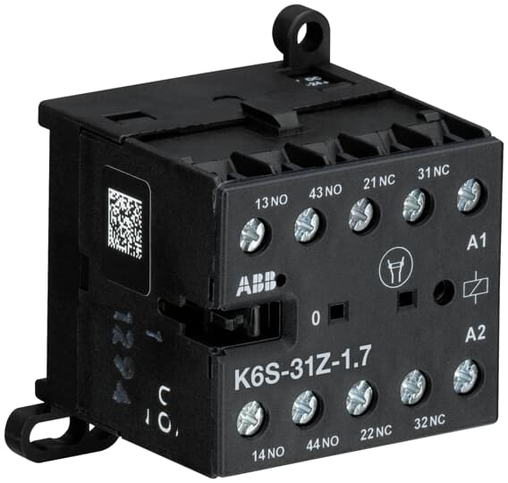 ABB K6S-31Z-1.7 k6s-31z mini cont.relay 24vdc 1.7w