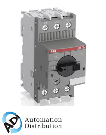 ABB MS132-25 Manual Motor Protector, 20.0-25.0A Range, 3-Phase/Single-Phase, 50 kA Breaking Capacity at 400 VAC