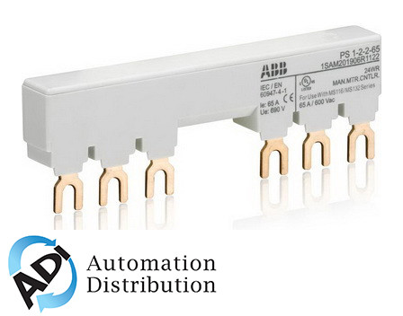 ABB PS1-2-2-65 MS116/132 Busbar 65A with Dual Auxiliary Contacts for 3-Phase Systems