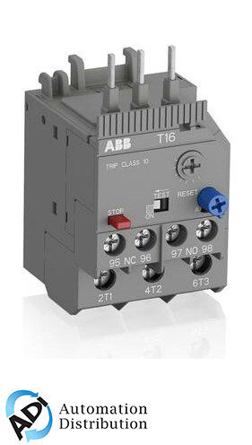 ABB T16-4.2 Thermal Overload Relay, Class 10, Current Range 3.10-4A - Efficient Motor Protection with Automatic/Manual Reset Options