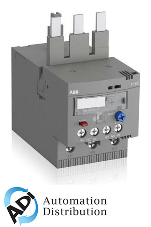 ABB TF65-28 Thermal Overload Relay, 22-28A, Class 10, with Temperature Compensation and Trip-Free Mechanism