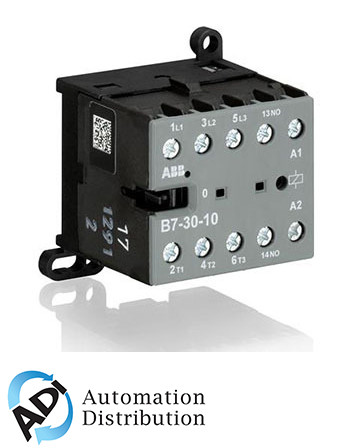 ABB B7-30-10-84 Mini Contactor, 110-127V, 3 Pole, 1 Auxiliary Contact  Compact and Versatile Solution for Residential, Commercial, and Industrial Applications Pack of 10