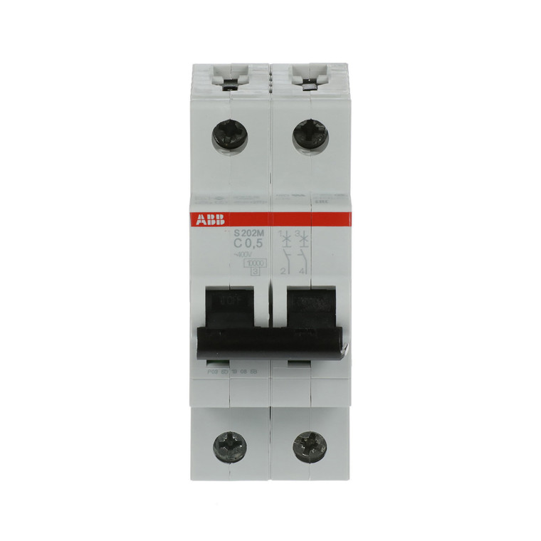 ABB S202M-C0.5  ab s202mc0.5 s200m mcb 230v 2 pole