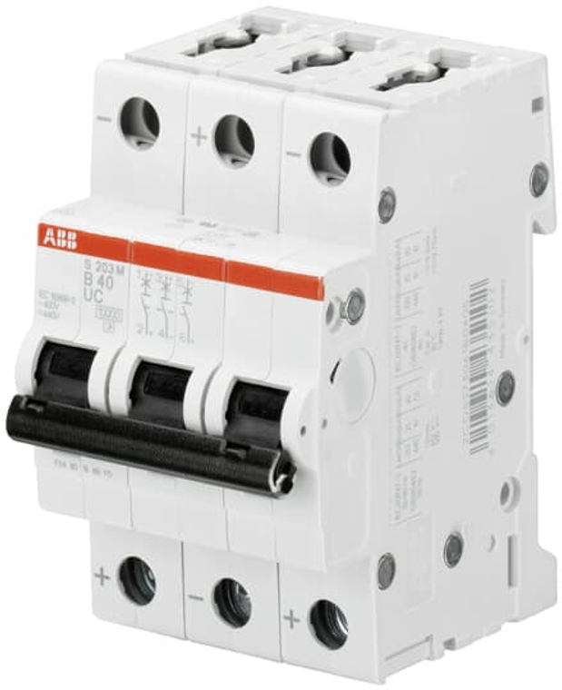 ABB S203MUC-B25 mcb s200muc 3p b 25a ac/dc ABB S203MUC-B25 mcb s200muc 3p b 25a ac/dc