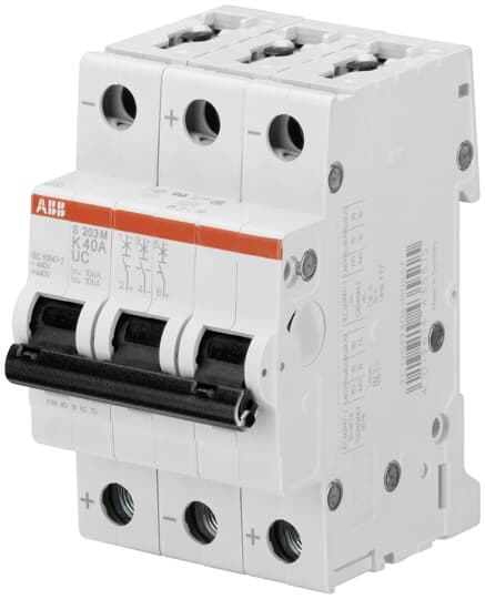 ABB S203MUC-K0.5 mcb s200muc 3p k 0.5a ac/dc
