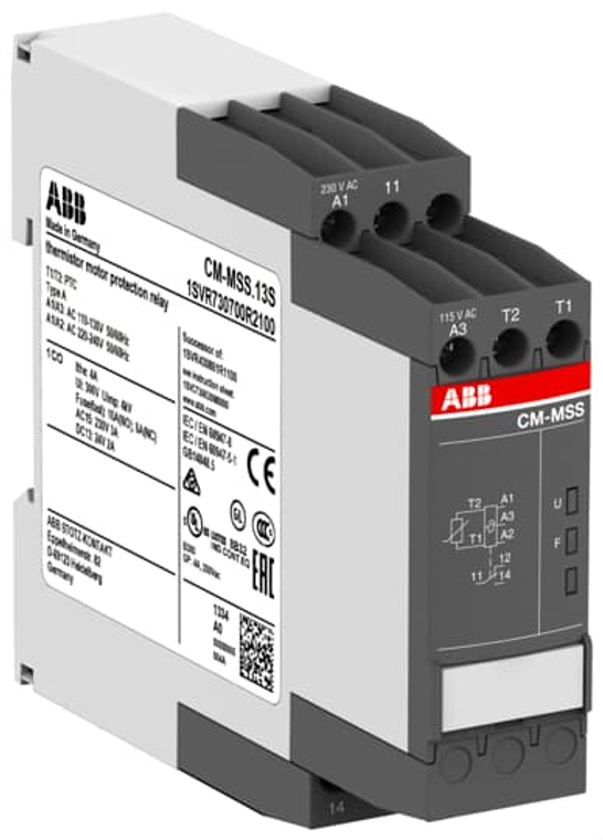 ABB 1SVR740700R2100 cm-mss.13p thermistor relay