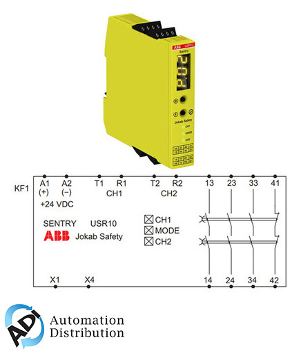 ABB 2TLA010070R0000 universal safety relay/timer sentry usr1