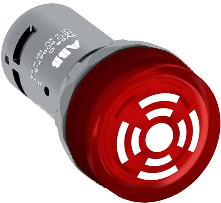 ABB CB1-613R pulsation buzzer, red, 230vac