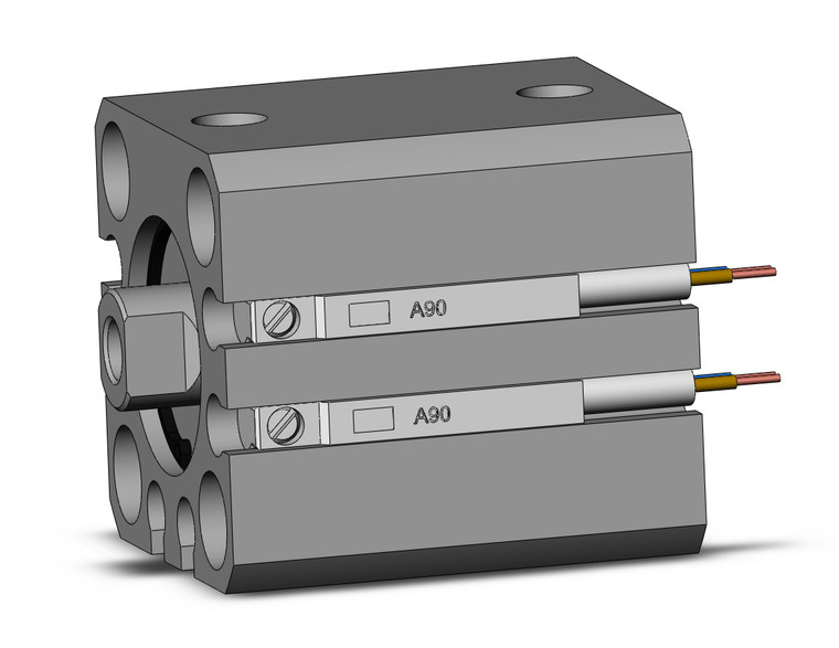 SMC CDQSB16-10DC-A90L Cylinder, Compact