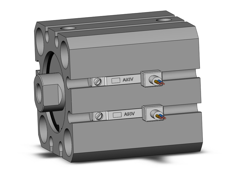 SMC CDQSB25-10D-A93VL Cylinder, Compact