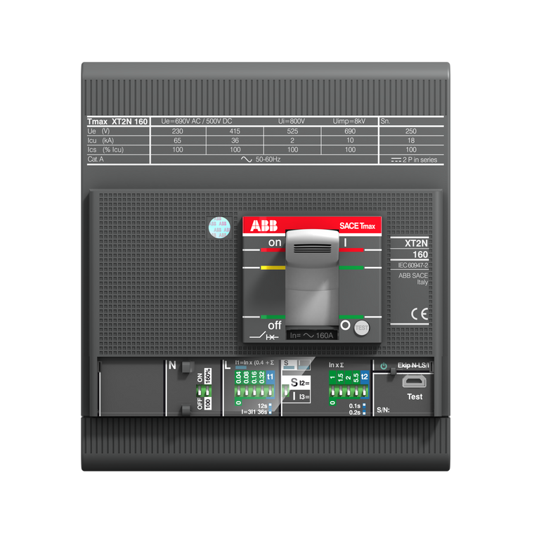 ABB XT2NU4125EFF000XXX xt2n 125 ekip ls/i in=125a 4p f f ul/csa