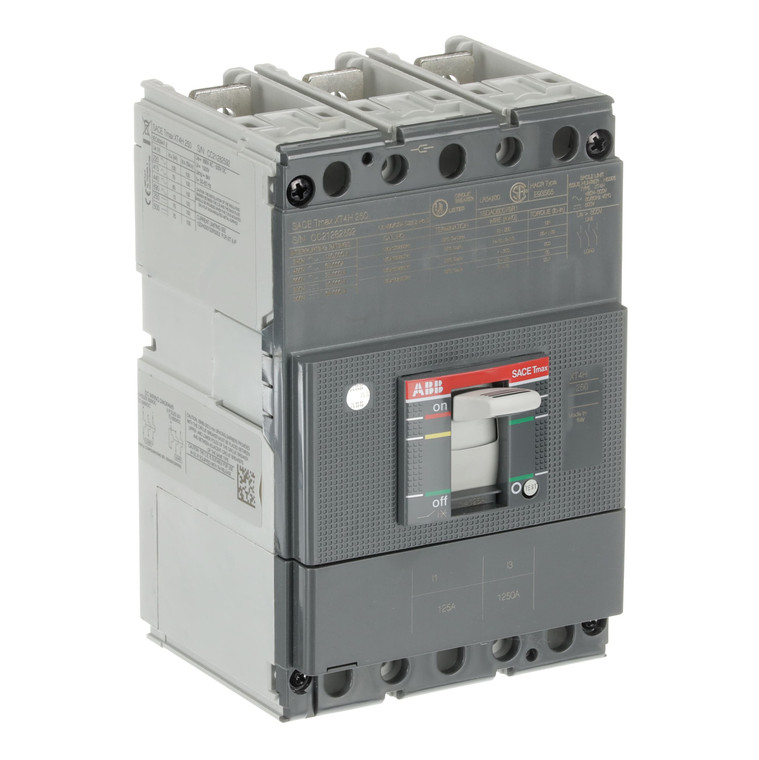 ABB XT4HU3125AFF000XXX xt4h 250 tmf 125-1250 3p f f ul/csa