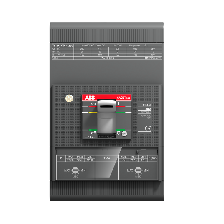 ABB XT4VU3080BFF000XXX xt4v 250 tma 80 400..800 3p f f ul/csa