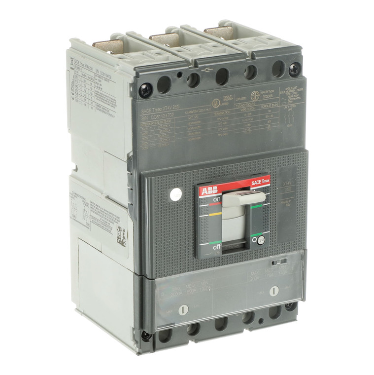 ABB XT4VU3200BFF000XXX xt4v 250 tma 200 1000..2000 3p ff ul/csa