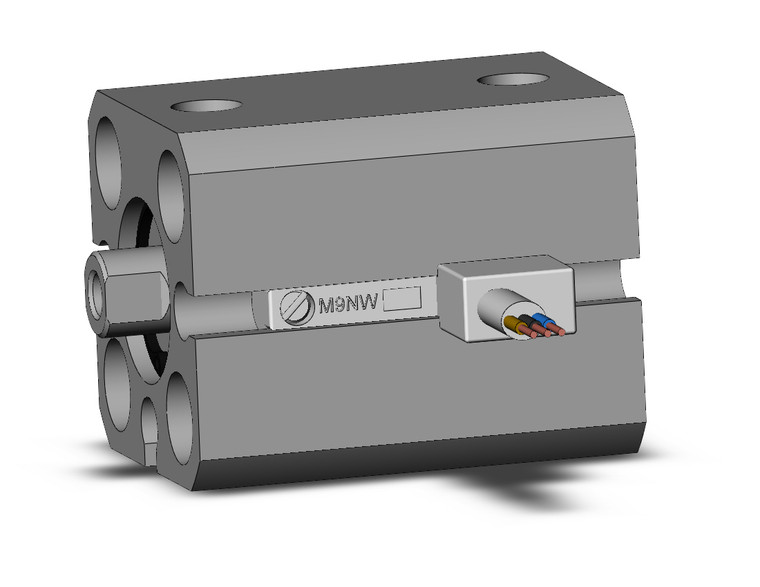 SMC CDQSB12-10DC-M9NWVS Cylinder, Compact