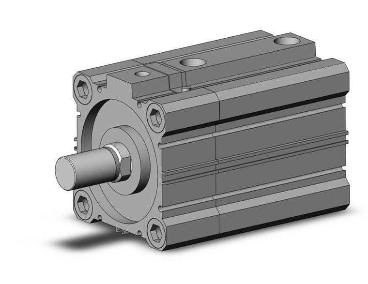 SMC CDLQA80-50DCM-F compact cylinder w/lock cyl, compact with lock