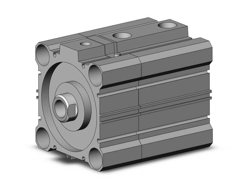 SMC CDLQB80-25D-F compact cylinder w/lock cyl, compact with lock