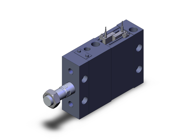 SMC MDLUB50-20DM-B-A73L Cyl, Plate W/Lock, Auto Sw Capable
