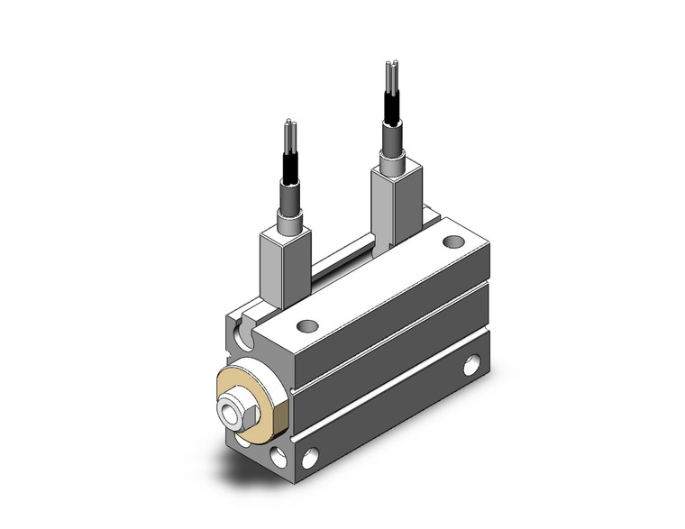 SMC CDUJB10-20D-F8P compact cylinder cyl, free mount, dbl acting
