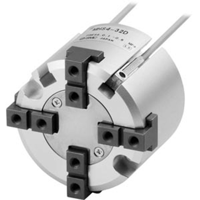 SMC MHS4-63D-M9N MHS4 Series Air Gripper Parallel Style Slide guide Type Round body 4Finger Standard Type