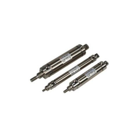 SMC - NCDME088-0700C - NCDME088-0700C Round Body Non-Repairable Air Cylinder - .8750 in Bore x 7.0000 in Stroke, Double-Acting, Double End Mount, Single Rod, .2500 in Rod Size, 1/8 Female NPT