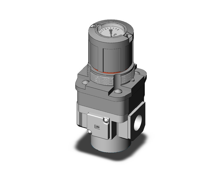 SMC ARG40-N04G2-Z regulator w/ built in pressure gauge