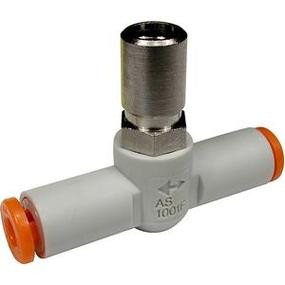 SMC AS1001F-03T flow control, tamper proof, FLOW CONTROL W/FITTING***