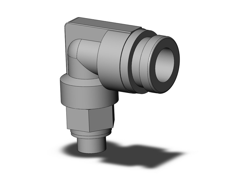 SMC KQB2L06-M5 Fitting, Nickel Plated Brass