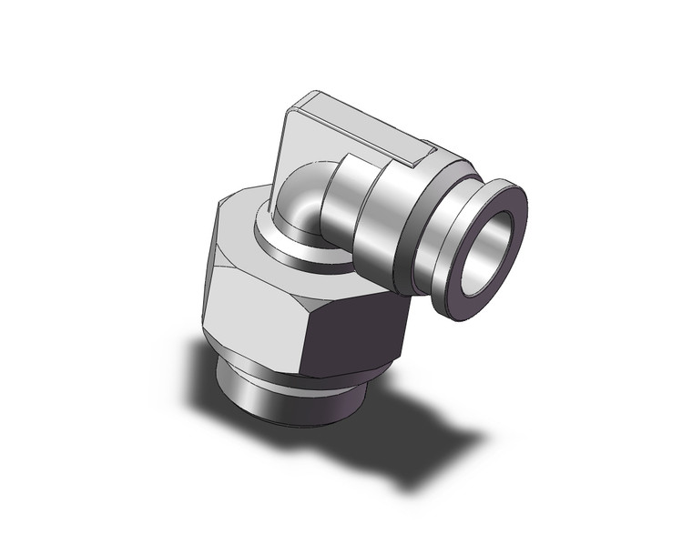 SMC KQB2L10-G03 Fitting, Nickel Plated Brass