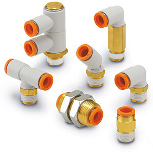 SMC KQ2E09-36A Fitting ,Bulkhead Connector Pack of 10