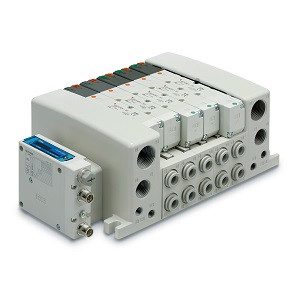 SMC VV5QC41-04C12FSEAN VQC4000 Series 5 Port Solenoid Valve Base ...